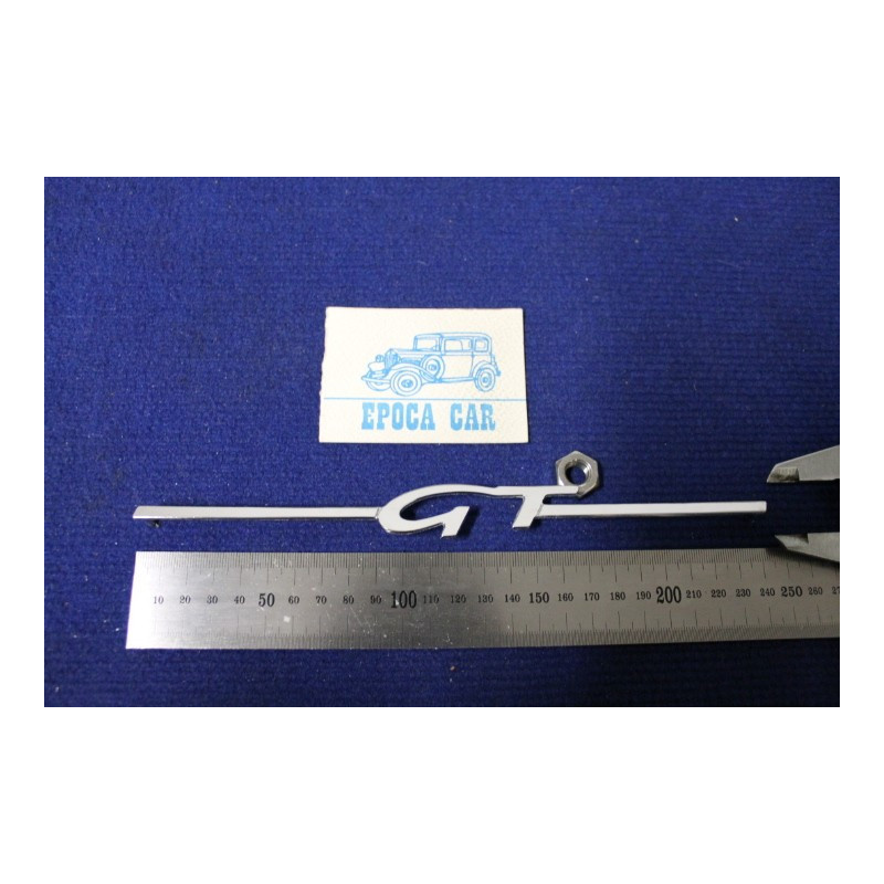 EMBLEM "GT"   METAL CHROME