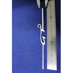 SCRITTA "GT"   METALLO CROMATO