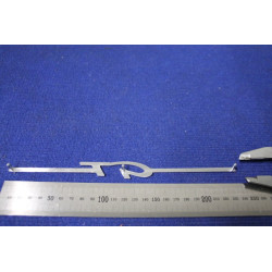 EMBLEM "GT"   METAL CHROME