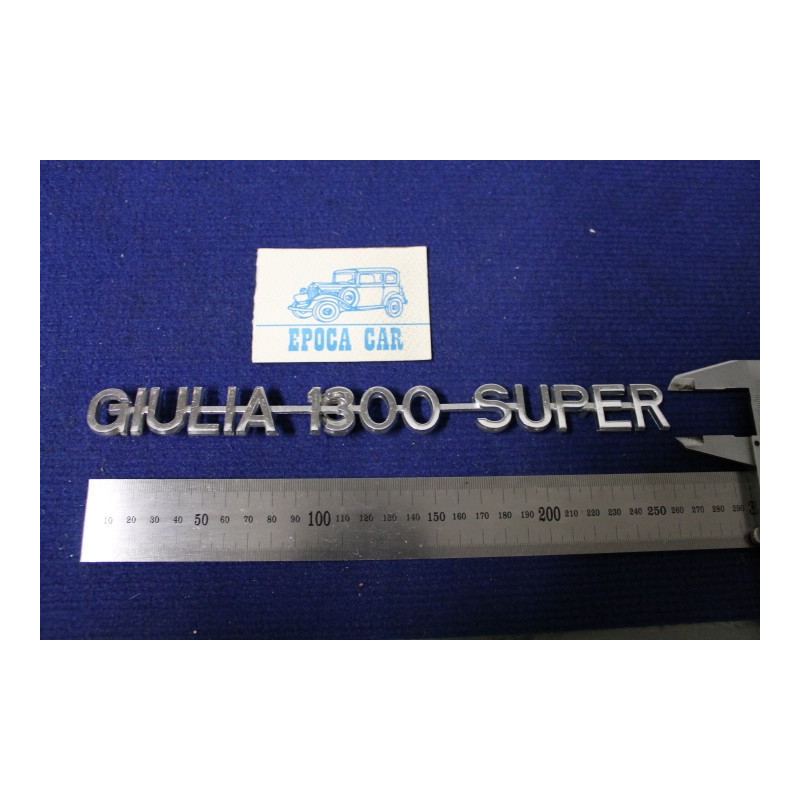 EMBLEM "GIULIA 1300 SUPER" ALLUMINIUM