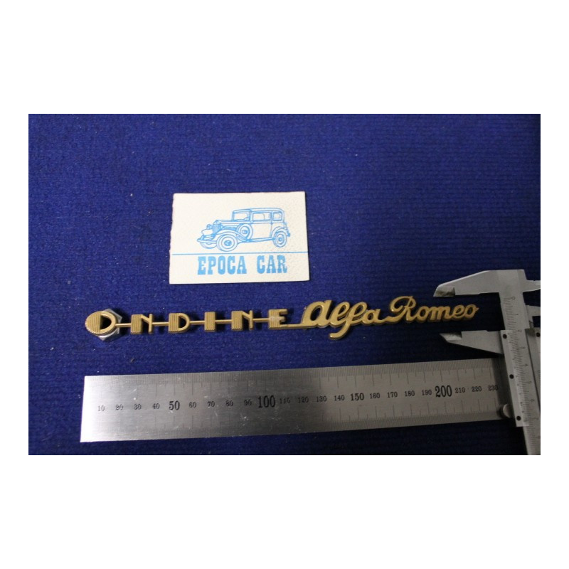 EMBLEM "ONDINE ALFA ROMEO"  BRASS