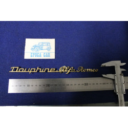 EMBLEM "DAUPHINE ALFA ROMEO"   BRASS
