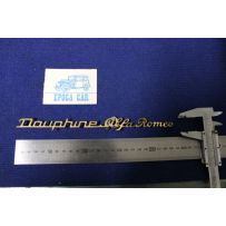 SCRITTA "DAUPHINE ALFA ROMEO"   OTTONE