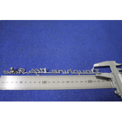 SCRITTA "DAUPHINE ALFA ROMEO"  METALLO CROMATO