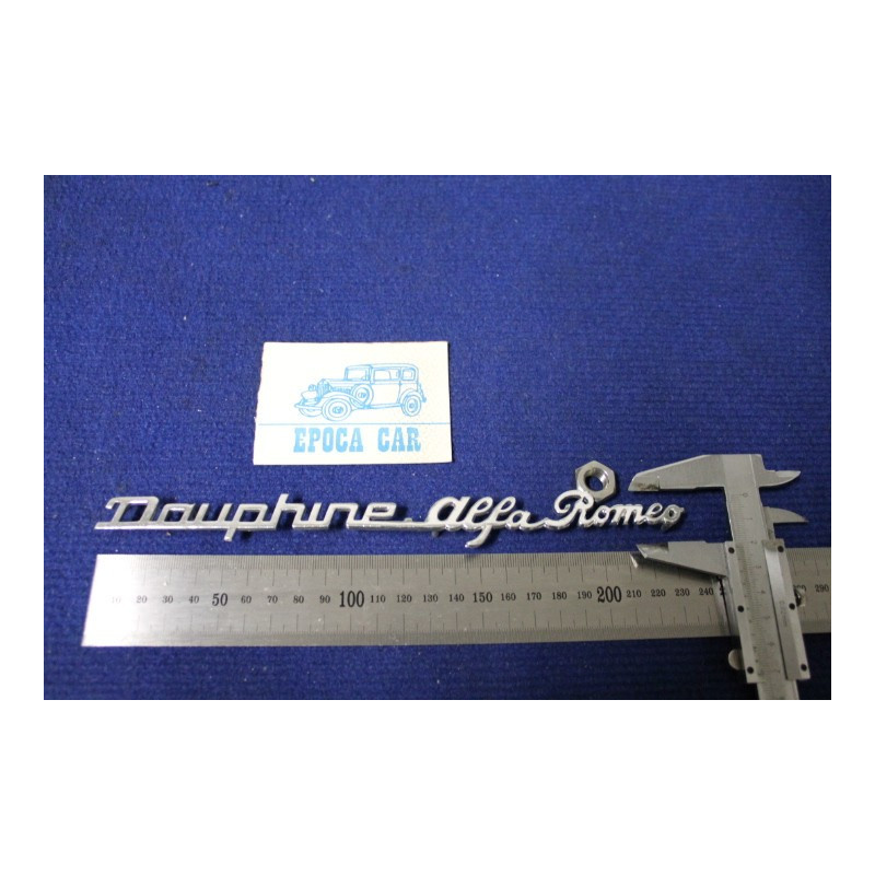 SCRITTA "DAUPHINE ALFA ROMEO"  ALLUMINIO