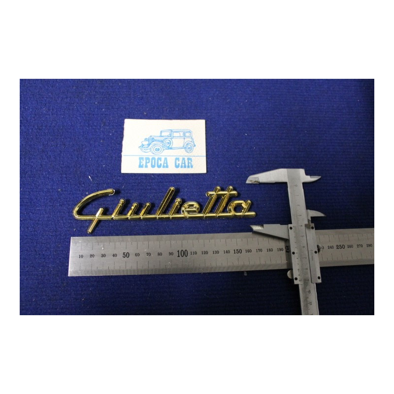 EMBLEM "GIULIETTA"  GOLDEN PLASTIC