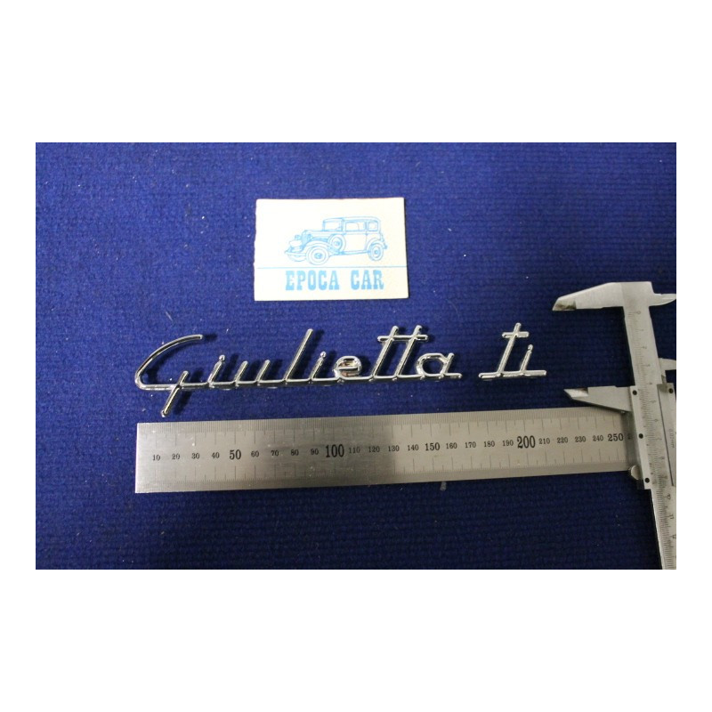 EMBLEM "GIULIETTA"+"TI"   METAL CHROME