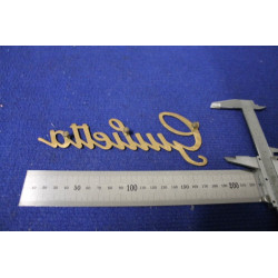 EMBLEM "GIULIETTA"   BRASS