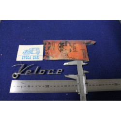EMBLEM "VELOCE"  METAL CHROME