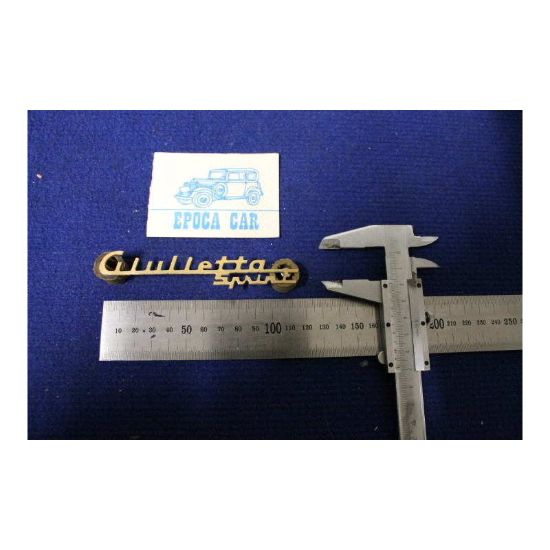 EMBLEM " GIULIETTA SPRINT" LATERAL  GOLDEN MATAL