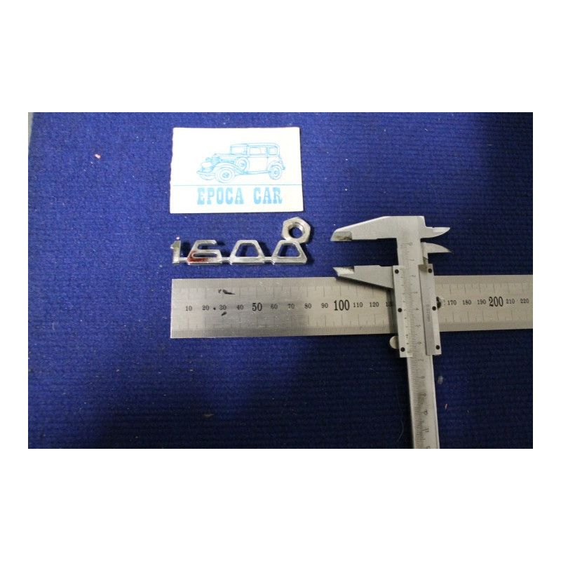 SCRITTA " 1600 "  METALLO CROMATO