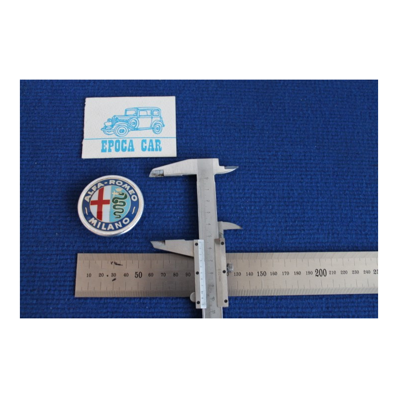 BADGE "ALFA ROMEO MILANO" PLASTIC FROM '60 TO '72