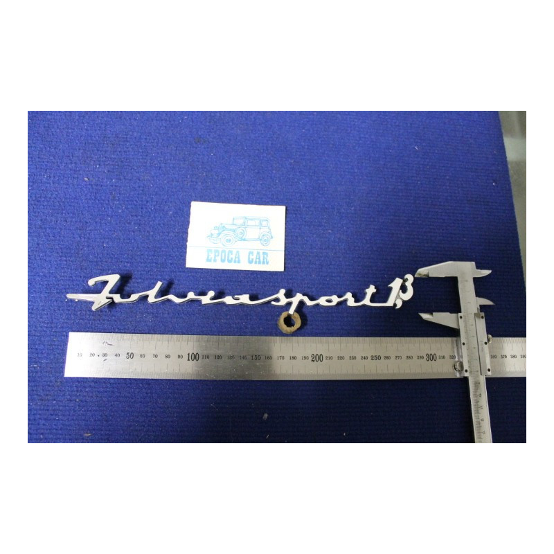 SCRITTA "FULVIA SPORT 1,3"   METALLO CROMATO
