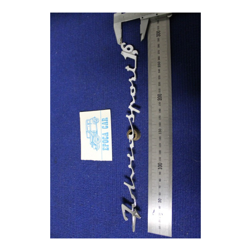 EMBLEM "FULVIA SPORT 1,6"  (ZAGATO)   METAL CHROME