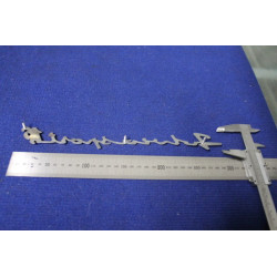 EMBLEM "FULVIA SPORT 1,6"  (ZAGATO)   METAL CHROME