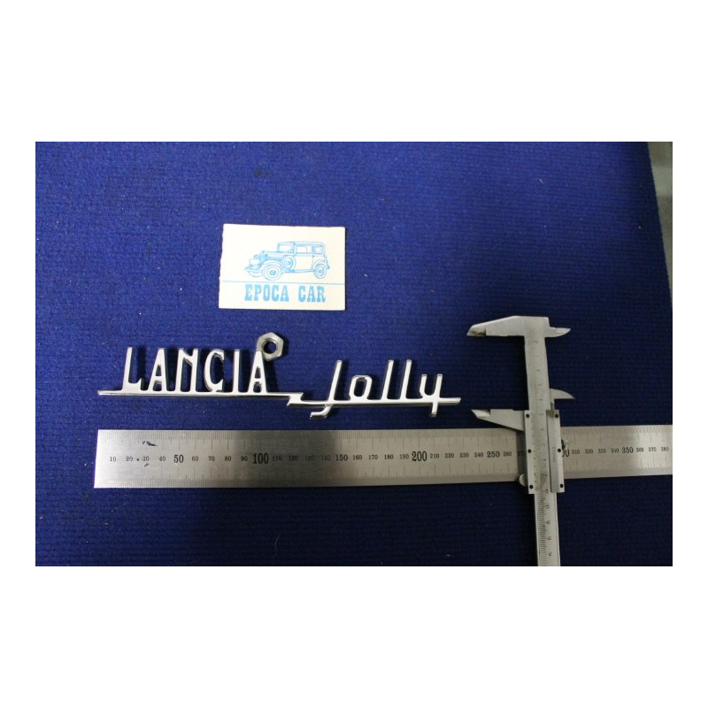 SCRITTA "LANCIA JOLLY"   METALLO CROMATO