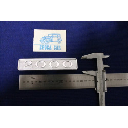 SCRITTA "2000"  METALLO CROMATO