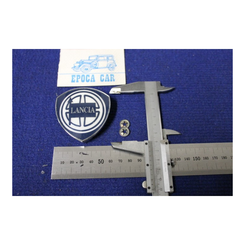 BADGE "LANCIA" UNIVERSAL ANTERIOR BADGE   HORIZONTAL CONNECTION   PLASTIC