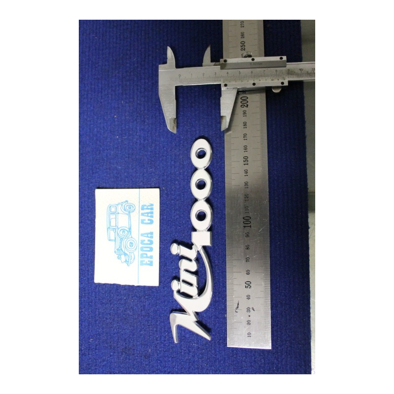 EMBLEM "MINI 1000"  METAL CHROME