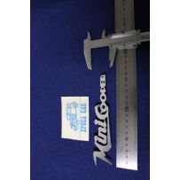 SCRITTA "MINI COOPER" ( SPESSORE FINO) METALLO CROMATO