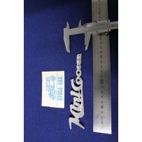 SCRITTA "MINI COOPER" (SPESSORE GROSSO) METALLO CROMATO