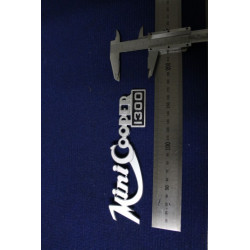 EMBLEM "MINI COOPER 1300" METAL CHROME