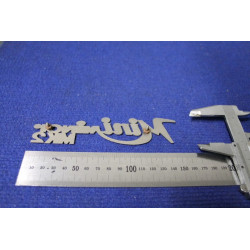 EMBLEM "MINI MINOR MK2" (THIN THICKNESS) METAL