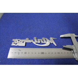 EMBLEM "MINI MINOR MK2" ( BIG THICKNESS) METAL CHROME