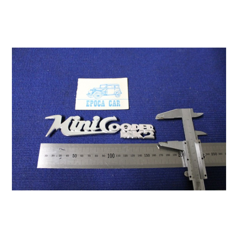EMBLEM "MINI COOPER MK2" METAL CHROME