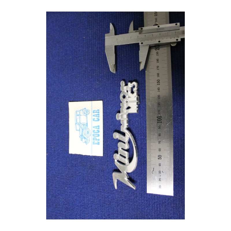 EMBLEM "MINI MINOR MK3" METAL CHROME