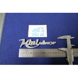 SCRITTA "MINI MINOR (SPESSORE GROSSO) METALLO CROMATO