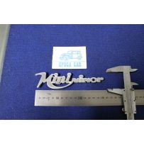 EMBLEM "MINI MINOR" (BIG THICKNESS) METAL CHROME