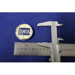 ROUND BADGE "LANCIA"  46mm DIAMETER  PLASTIC