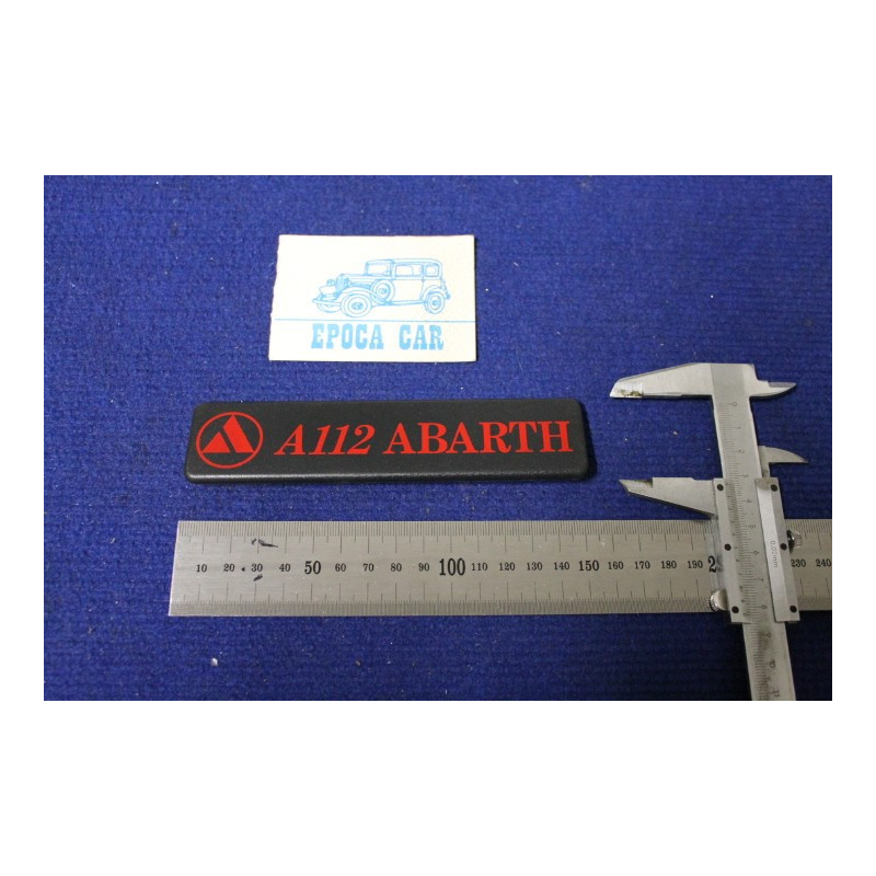 SCRITTA "A112 ABARTH" SRITTA ROSSA IN PLASTICA