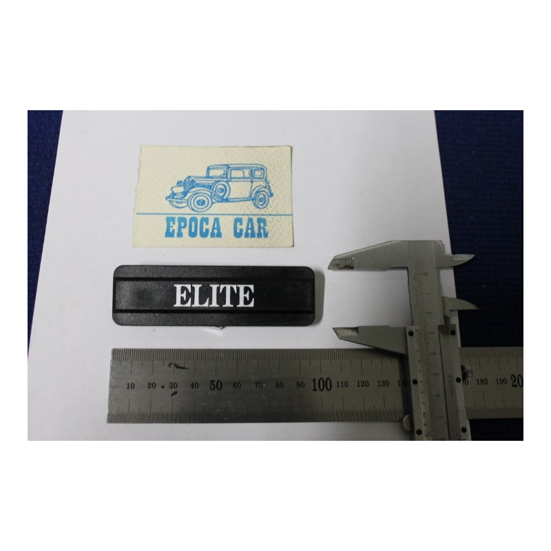 SCRITTA "ELITE" (CON SBALZO) LATERALE X A112  PLASTICA NERA