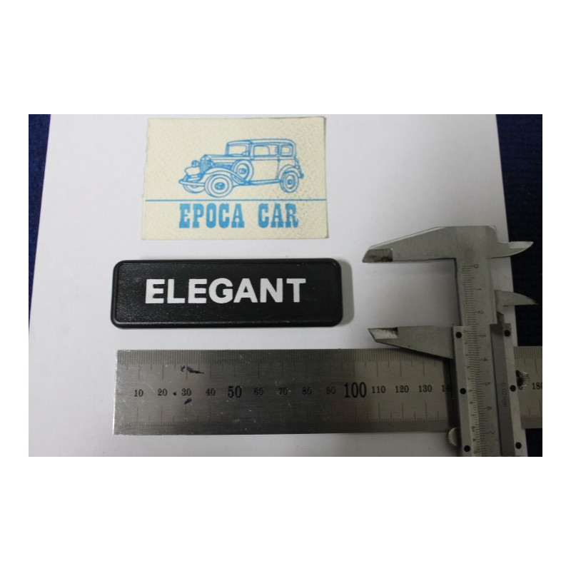 EMBLEM "ELEGANT" LATERAL FOR A112 BLACK PLASTIC