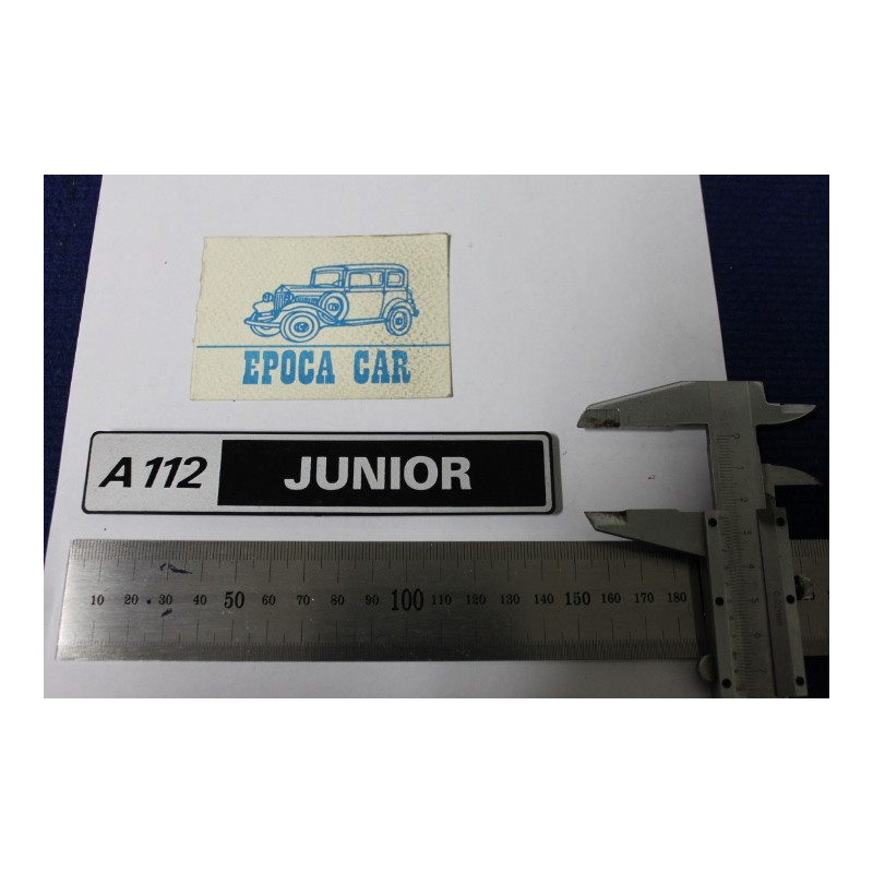 SCRITTA "A112 JUNIOR" (SPESSORE FINO)  PLASTICA