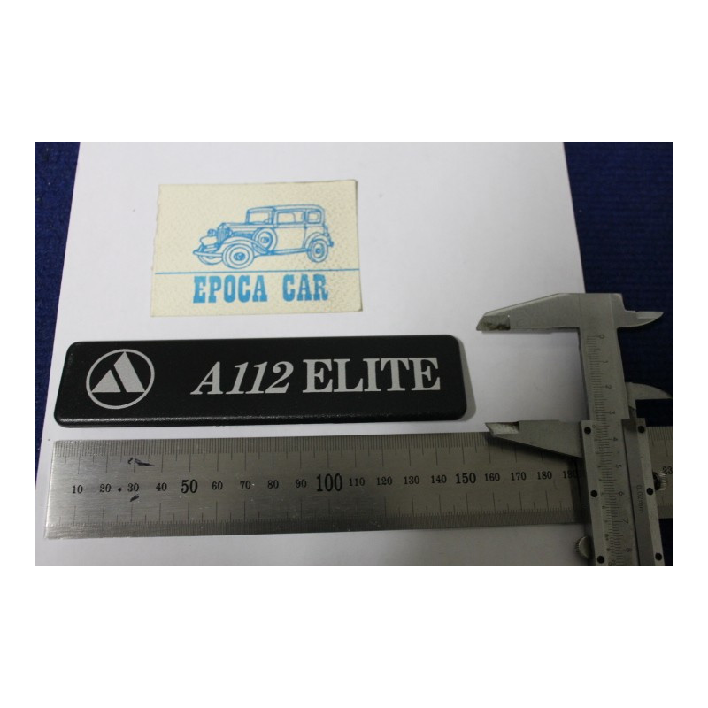 EMBLEM "A112 ELITE" BLACK PLASTIC