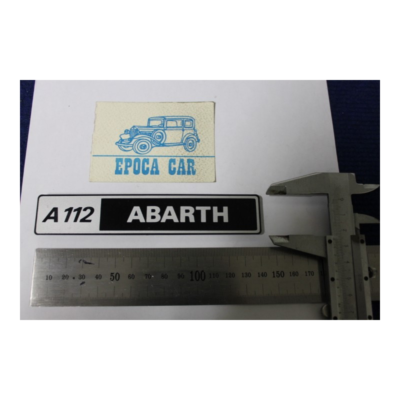 SCRITTA "A112 ABARTH" (SPESSORE FINO)   PLASTICA