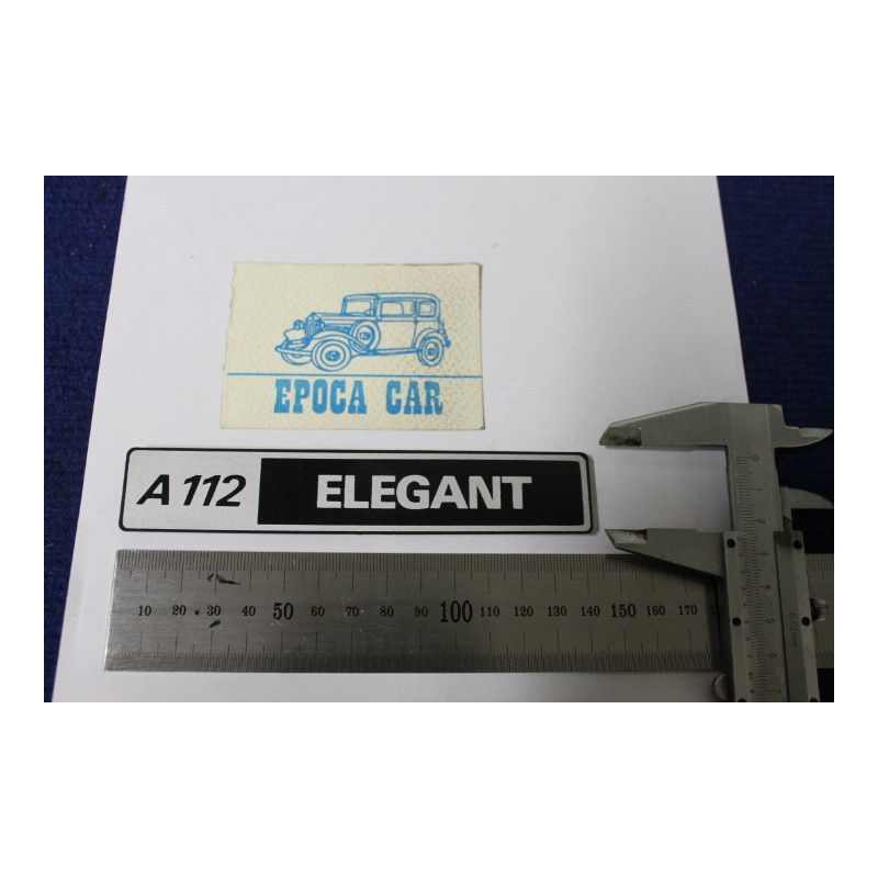 EMBLEM "A112 ELEGANT" (THIN THICKNESS)  PLASTIC
