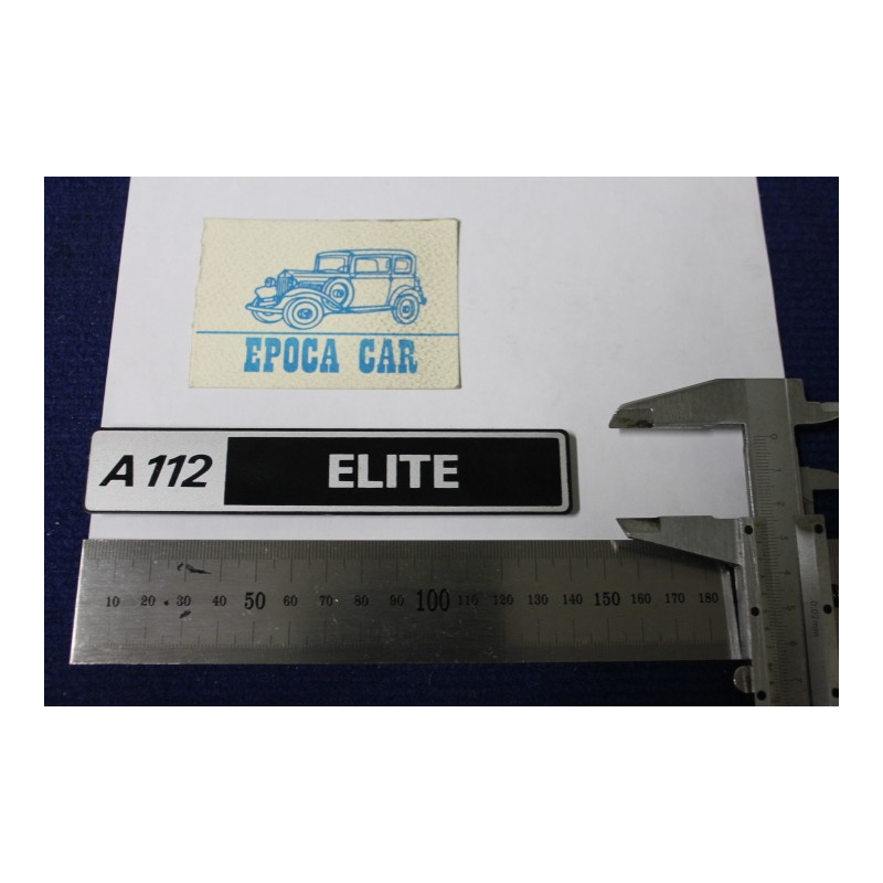 SCRITTA "A112 ELITE" (SPESSORE FINE)  PLASTICA