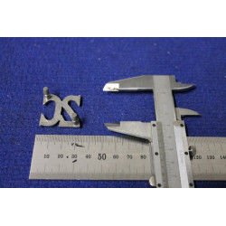 EMBLEM "2C"   METAL CHROME