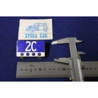 BADGE "2C"  ENAMEL BRASS