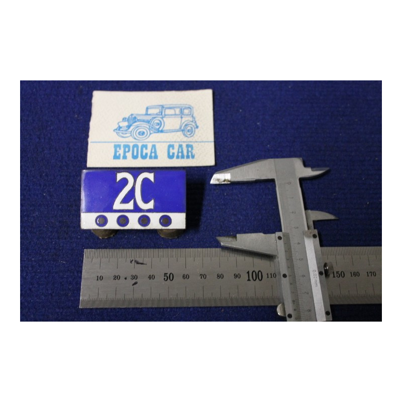 STEMMA "2C"   OTTONE SMALTATO