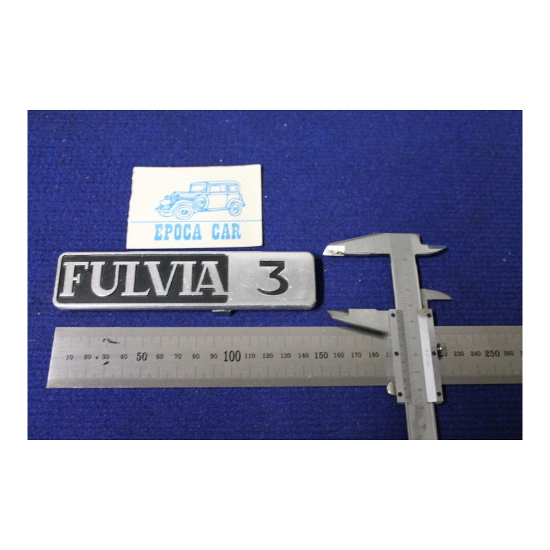EMBLEM "FULVIA 3"  (COUPE')   METAL CHROME