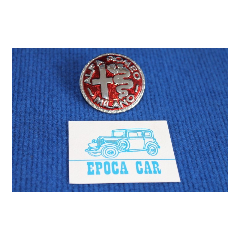 EMBLEM CHROME WITH RED BACKGROUND