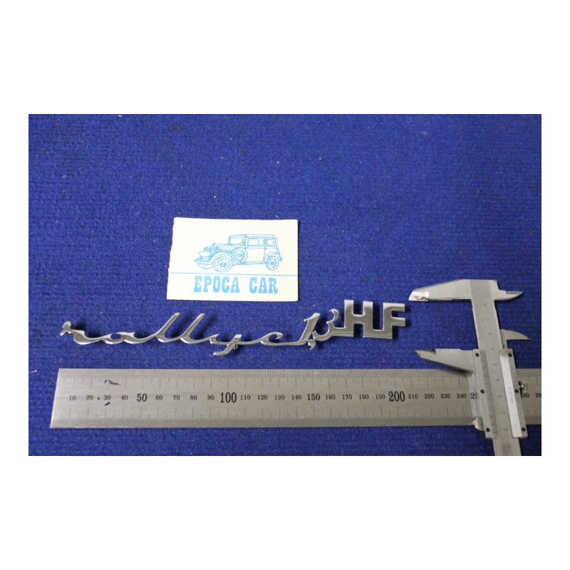 SCRITTA "RALLYE 1,3 HF" METALLO CROMATO