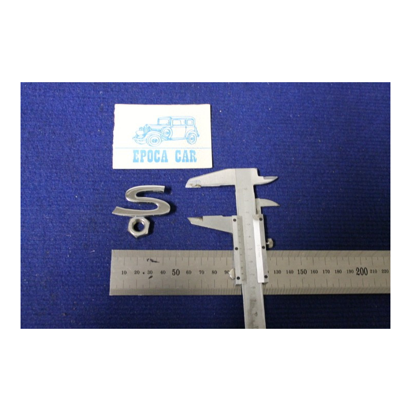SCRITTA "S" PER FULVIA ZAGATO 1300  METALLO CROMATO