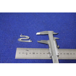 SCRITTA "S" PER FULVIA ZAGATO 1300  METALLO CROMATO