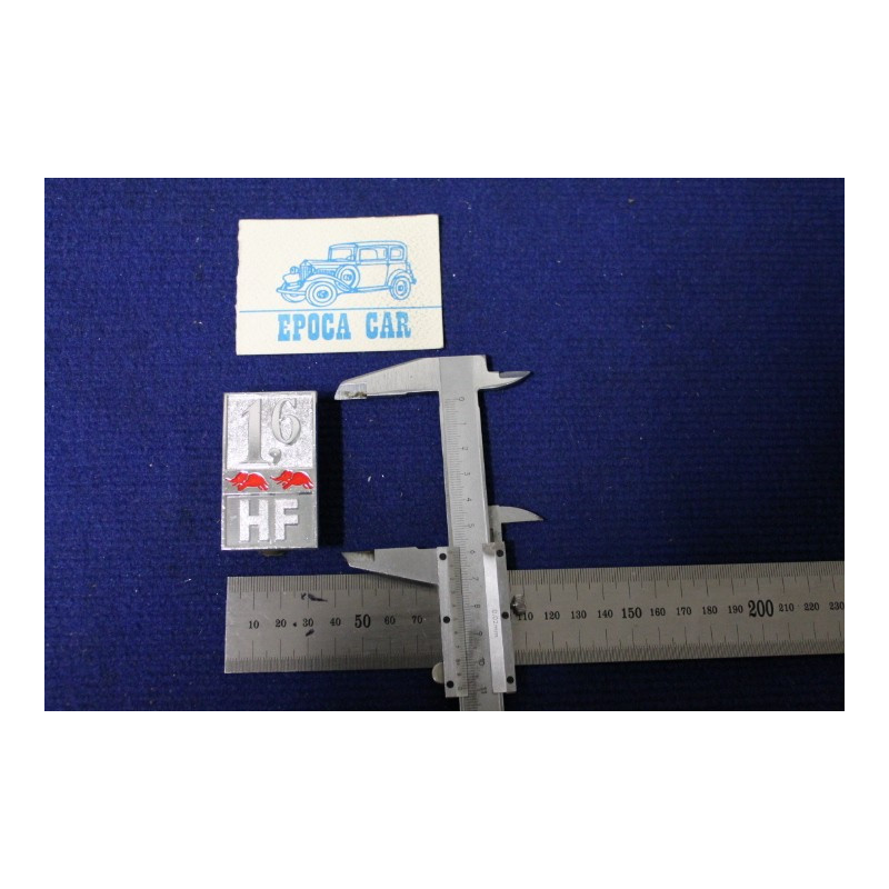 SCRITTA "1,6 HF"  METALLO CROMATO